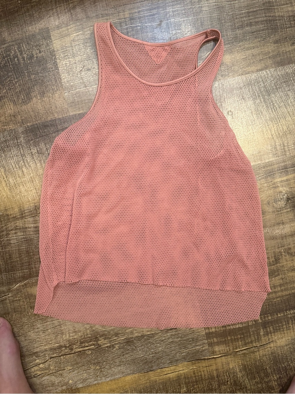 ALO Yoga Pink Mesh Racerback Tank Top